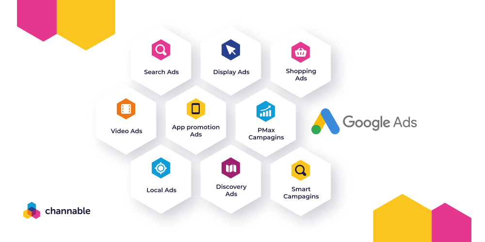 Google Ads interface with e-commerce products and a map of Pakistan, symbolizing targeted online advertising